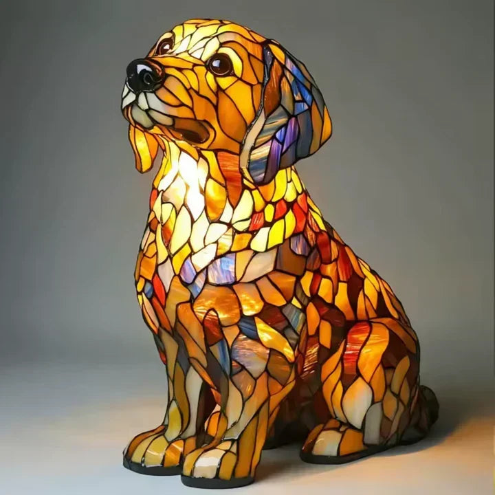 Lumidog Handmade Illuminating Dog Lamp – Ambient Lighting and Gift | Bowlift