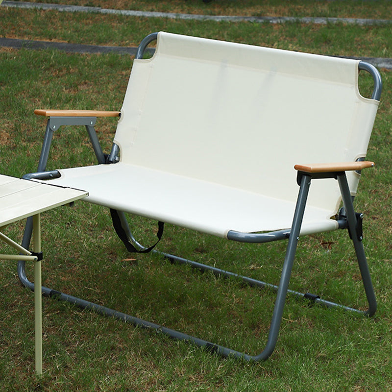 Modern Minimalist Rectangular Carbon Steel Oxford Fabric Collapsible Camping Chair Backrest Armrest For Garden | Bowlift