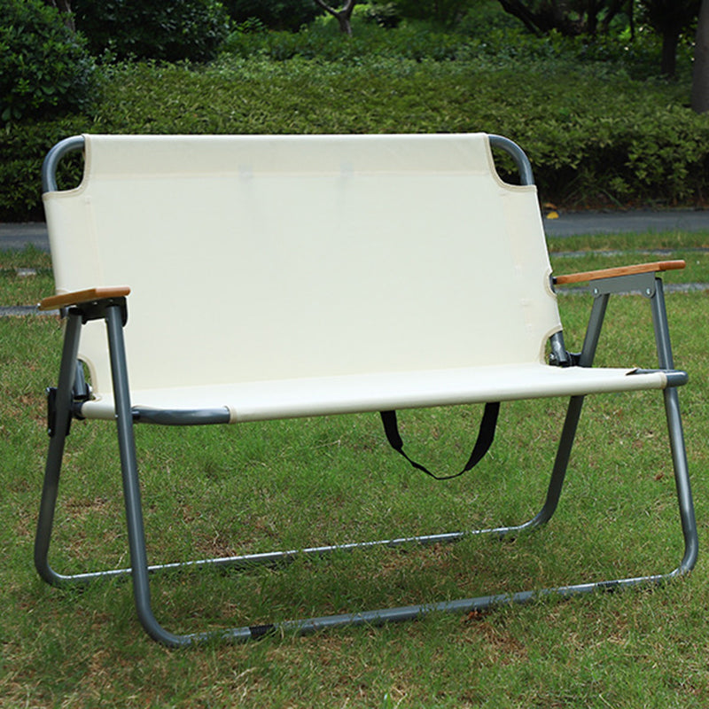 Modern Minimalist Rectangular Carbon Steel Oxford Fabric Collapsible Camping Chair Backrest Armrest For Garden | Bowlift