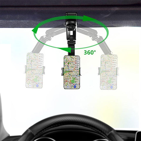 Rotatable and retractable car phone holder | Brehn