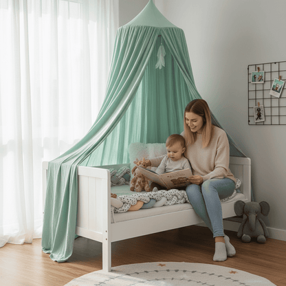 BowLift | Elegant polyester canopy for a calm children's room