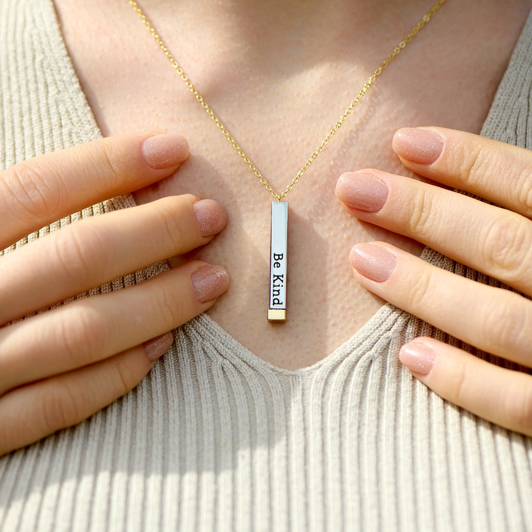 BowLift | Be Kind...of a bi♡ch - Hidden Message Necklace