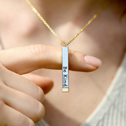 BowLift | Be Kind...of a bi♡ch - Hidden Message Necklace