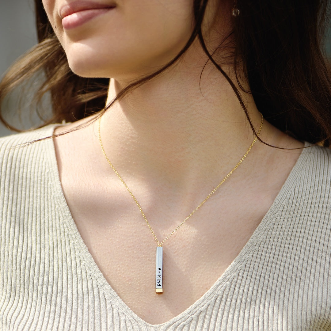 BowLift | Be Kind...of a bi♡ch - Hidden Message Necklace