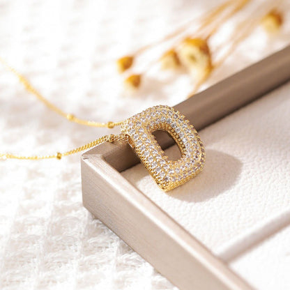 Skanto | Alphabet Diamond Pendant Necklace