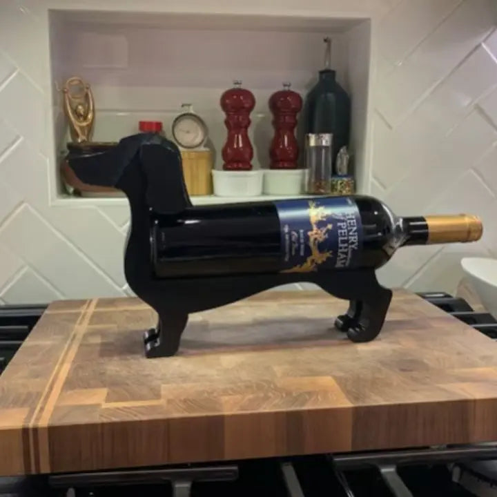 Dachshund Wine Bottle Holder – Unique, Decorative Wine Rack