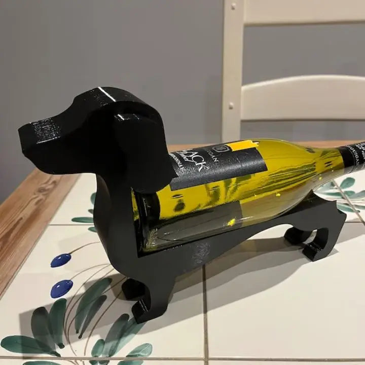 Dachshund Wine Bottle Holder – Unique, Decorative Wine Rack