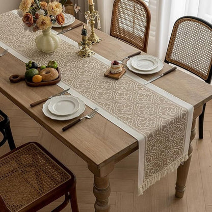 Skanto | Damask Dune Table Runner