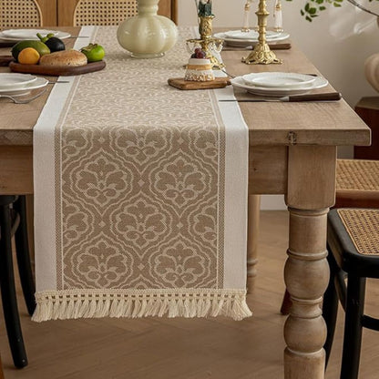 Skanto | Damask Dune Table Runner