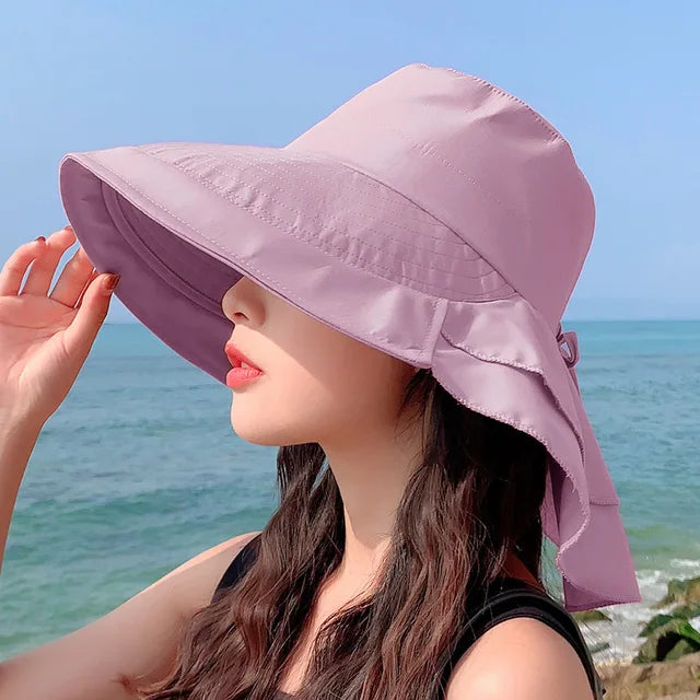 SUNNY | Women's Sun Hat | Wide Brim with UV Protection for the Neck | Women's Sun Protection Beach Hat