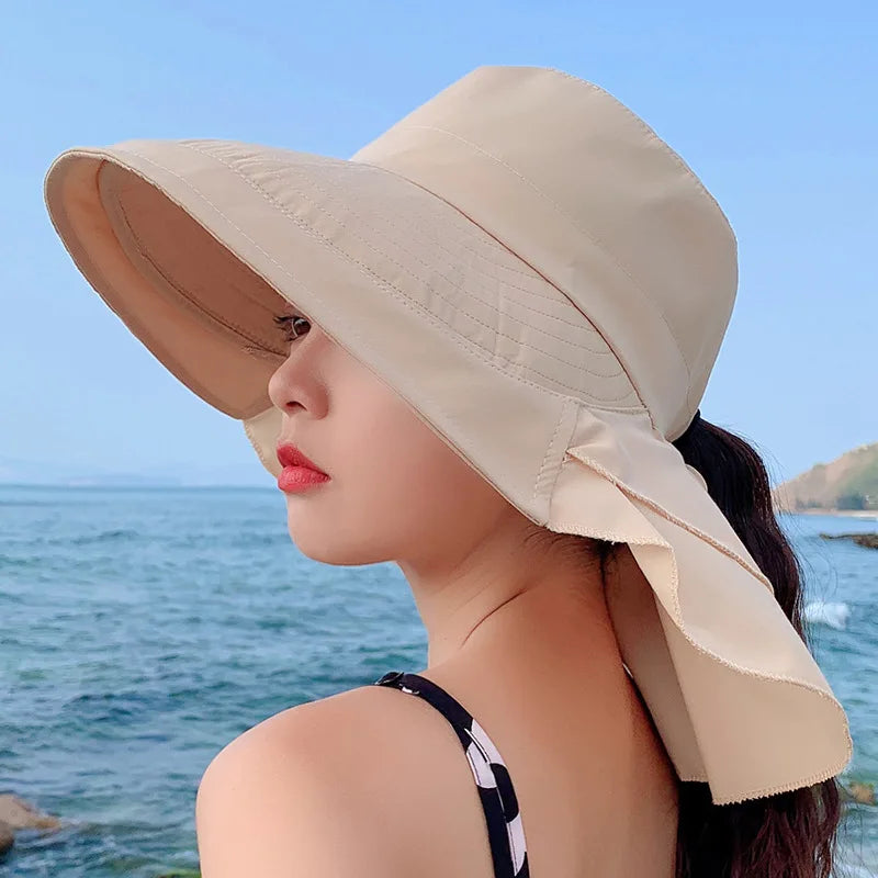 SUNNY | Women's Sun Hat | Wide Brim with UV Protection for the Neck | Women's Sun Protection Beach Hat