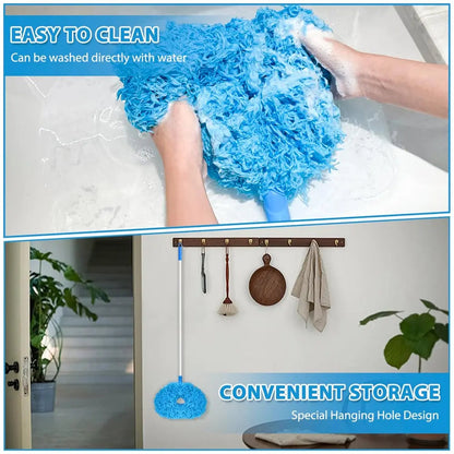 BowLift | Ceiling Fan Dust Brush with Telescopic Pole – Effortless Cleaning of High Areas