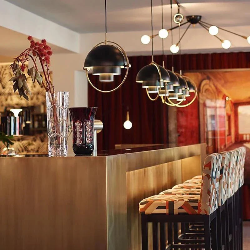 Modern Danish Iron Pendant Lamp – Minimalist Industrial Design for Dining Room and Living Room | Bowlift