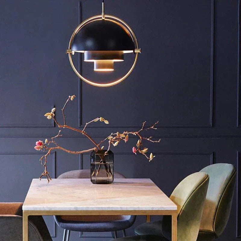 Modern Danish Iron Pendant Lamp – Minimalist Industrial Design for Dining Room and Living Room | Bowlift
