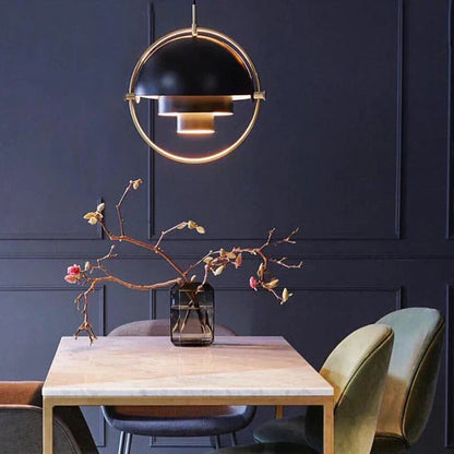 Modern Danish Iron Pendant Lamp – Minimalist Industrial Design for Dining Room and Living Room | Bowlift