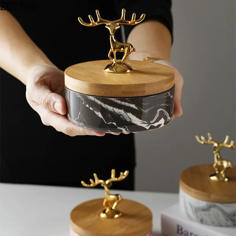 HertGlow Ceramic Ashtray – Stylish Deer Design for Desk and Living Room | Karnz