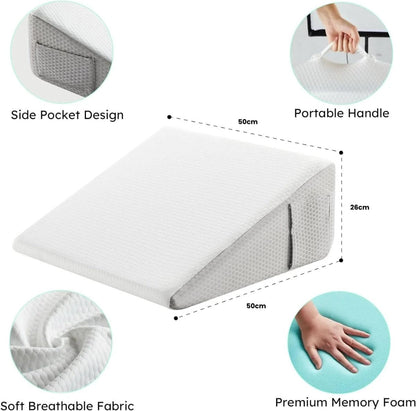 Skanto | Ergonomic Wedge Pillow with Memory Foam