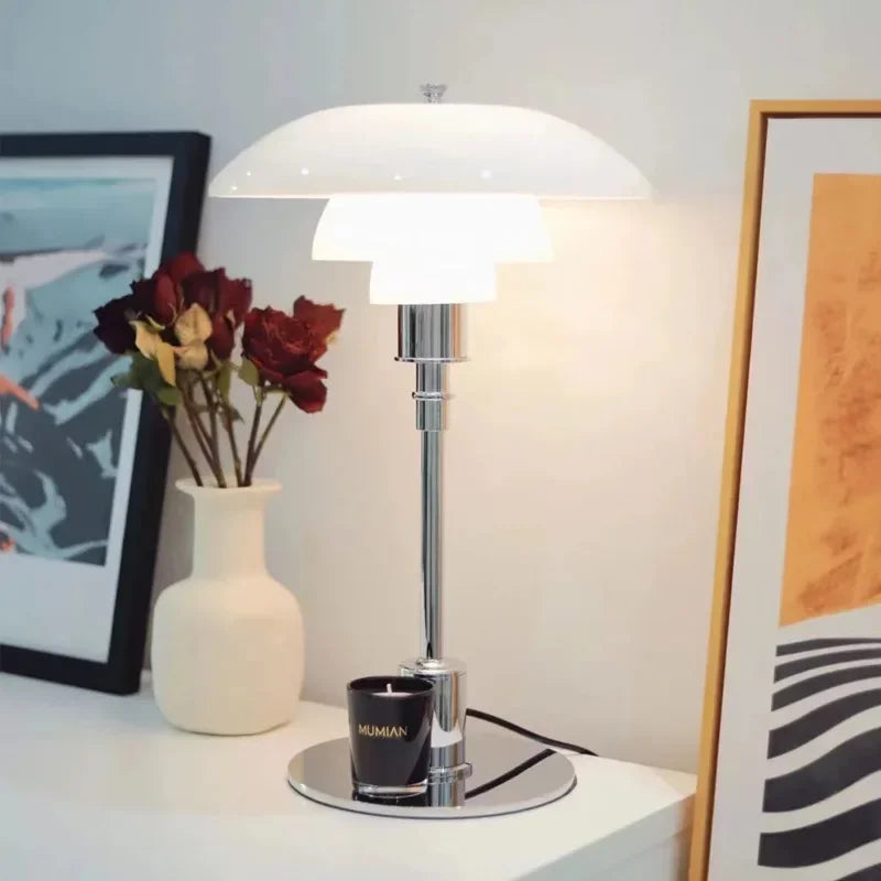 Nordic Glass Desk Lamp – Minimalist LED Desk Lighting, Modern & Elegant, Ideal for Office & Living Room | Skanto