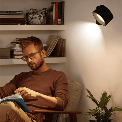 Wireless Wall Lamp – 360° Adjustable and Rechargeable LED Lighting (USB)
