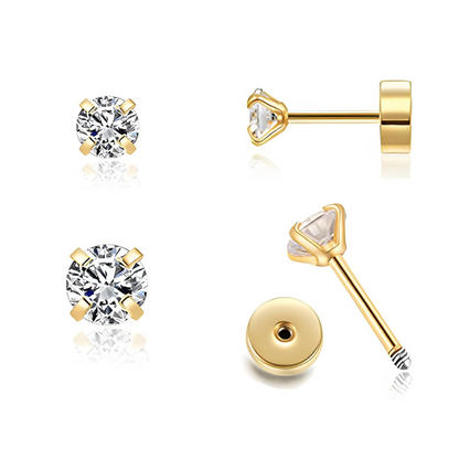 Ear studs with flat back | Bowlift