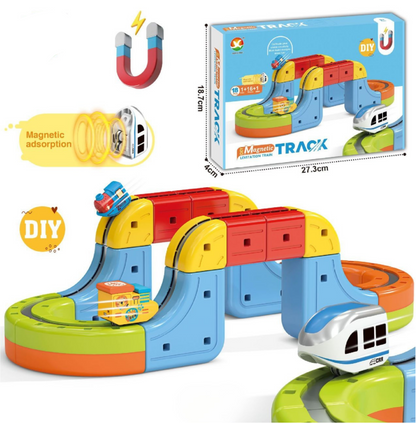 Skanto | Magnetic Cube Track Railway Children's Toy