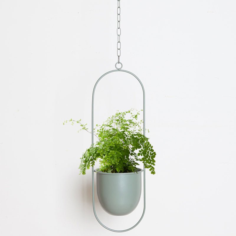 Skanto | DecoBloom Hanging Planter – Elegant Indoor and Outdoor Metal Planter with Chain