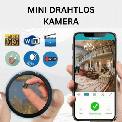 Sandsberg | Mini WiFi Surveillance Camera 1080P HD | Discreet Security for Your Home