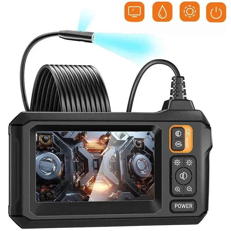 Skanto | Skanto Industrial Endoscope Inspection Camera – 1080P HD with 4.3-inch Screen Adjustable Lens