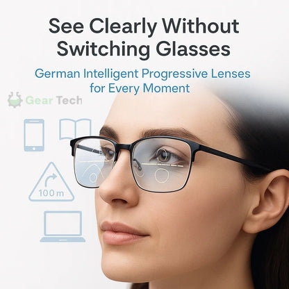 Skanto | Progressive Multifocal Glasses for Clear Vision - Intelligent German Design for Everyday Use
