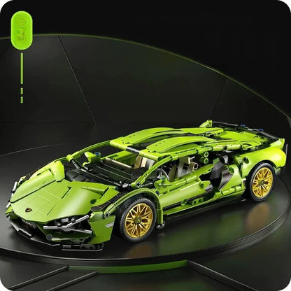 Skanto | Racing Supercar Building Kit | 1280 Parts, Wireless Control & Realistic 1:14 Scale Model for Kids and Adults