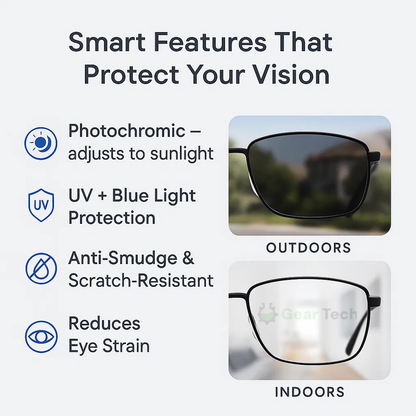 Skanto | Progressive Multifocal Glasses for Clear Vision - Intelligent German Design for Everyday Use