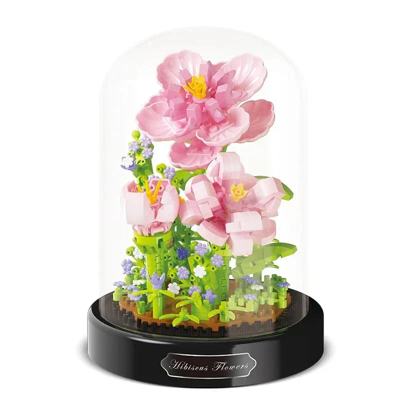 Brehn | BloomBrick DIY Micro Flower Building Blocks | Mini Brick Puzzle | Home Decoration & & Gift Idea for Kids