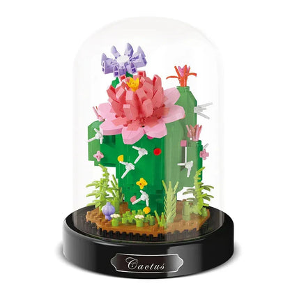 Brehn | BloomBrick DIY Micro Flower Building Blocks | Mini Brick Puzzle | Home Decoration & & Gift Idea for Kids