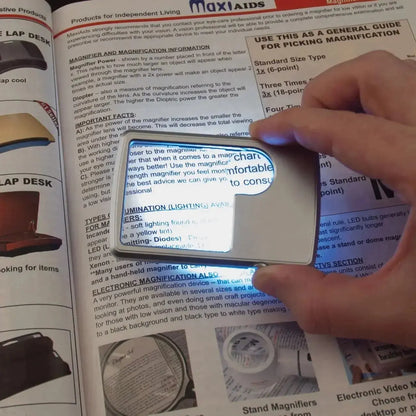 Kalsten | Double Lens Magnifier with LED Lighting – Compact and Pocket-Friendly