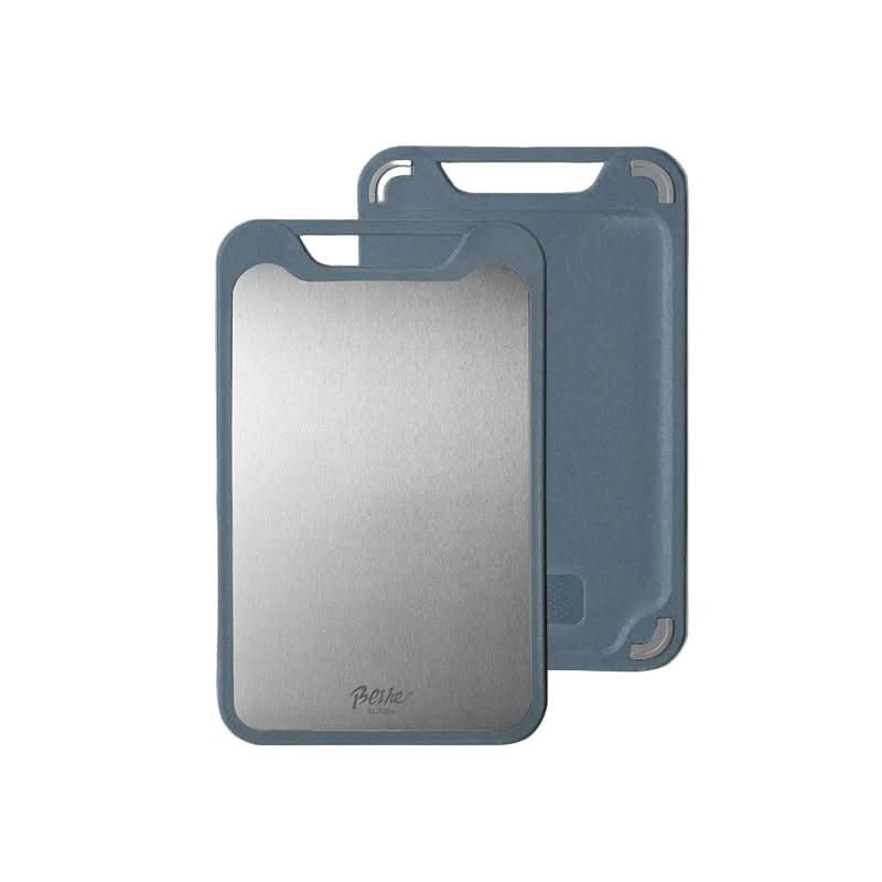 Skanto | Double-Sided Cutting Board in Stainless Steel with Non-Stick Surface and Juice Groove