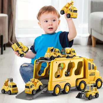 Skanto | Double-Decker Toy Truck with Mini Cars and Music