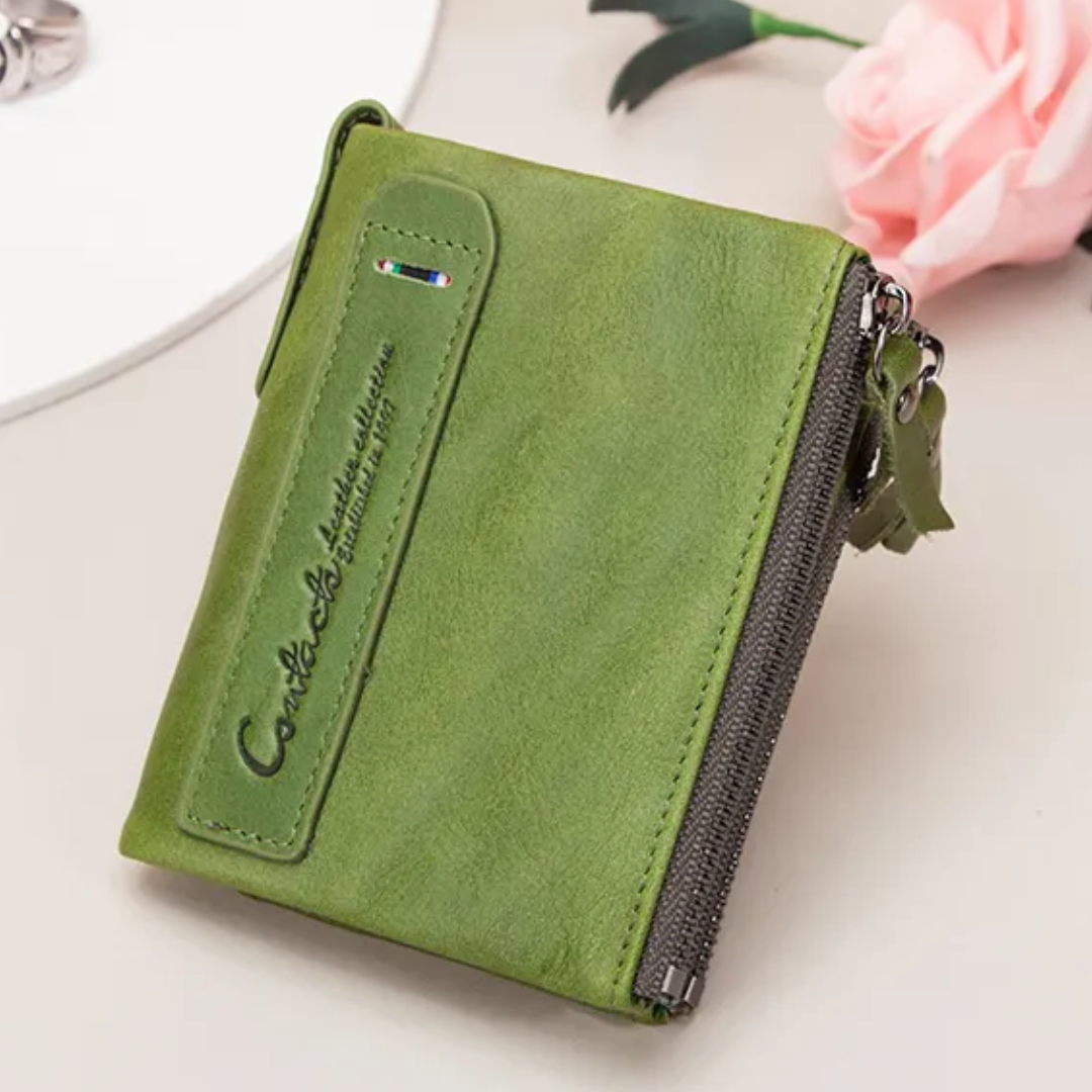 Stylish Double Zipper Wallet Bowlift