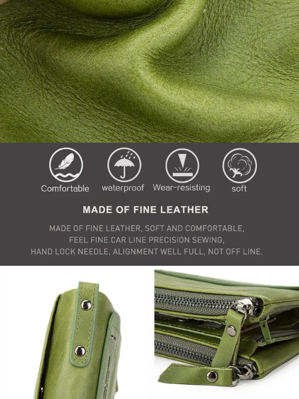 Stylish Double Zipper Wallet Bowlift