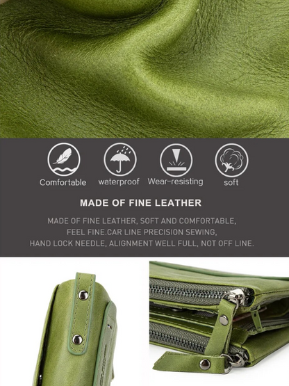 Stylish Double Zipper Wallet Bowlift