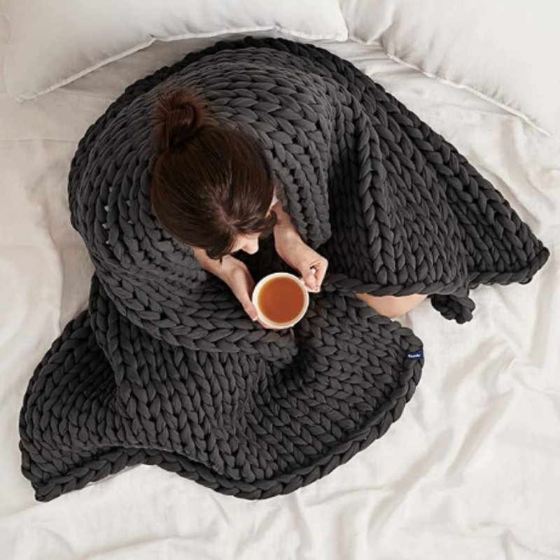 Skanto | Skanto Dreamblanket Weighted Blanket – Quilted Organic Cotton Blanket for Relaxation and Stress Relief
