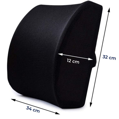 DriveEase | Car Lumbar Support Cushion – Memory Foam Relief – Breathable Mesh – Ideal for Commute & Long Drives Kalsten