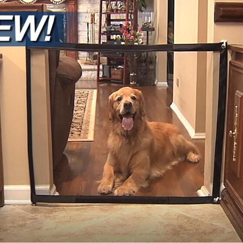 Brehn | Indoor Dog Fences The Magic Mesh Retractable Indoor Dog Gate