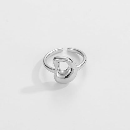 BowLift | Cute Bubble Letter Initial Ring