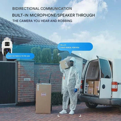 Skanto | DualGuard Solar 4K – Wireless Security Camera with Solar Panel and 360° App Control