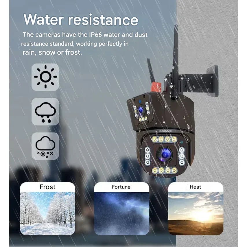 Skanto | DualGuard Solar 4K – Wireless Security Camera with Solar Panel and 360° App Control