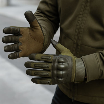 Skanto | Men's Tactical Hard Knuckle Work Gloves | Impact Resistant