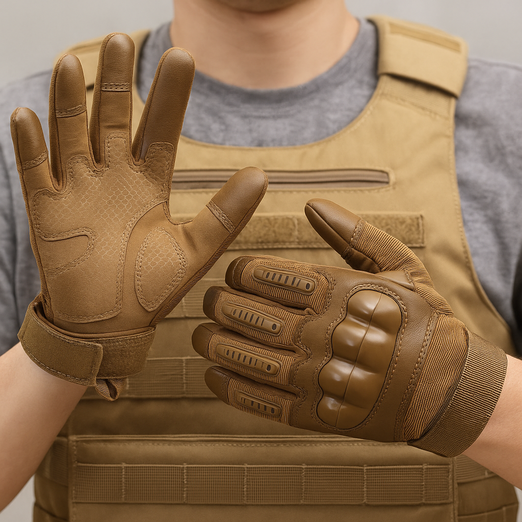 Skanto | Men's Tactical Hard Knuckle Work Gloves | Impact Resistant