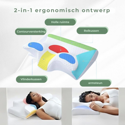 Skanto DreamAlign Orthopedic Pillow – Luxury Memory Foam Pillow for Neck Pain & All Sleeping Positions