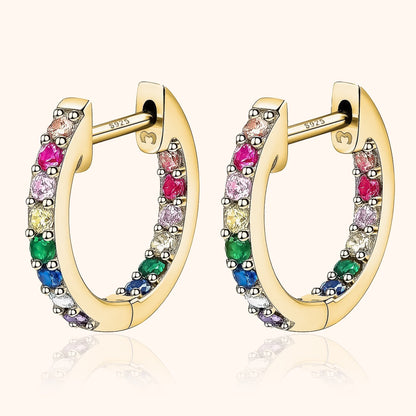 Skanto | Rainbow Hoop Earrings - Sofia