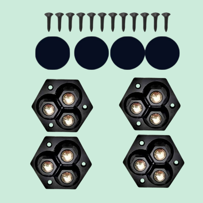 TriGlide 360° Furniture Castors with Ball Bearings | Karnz